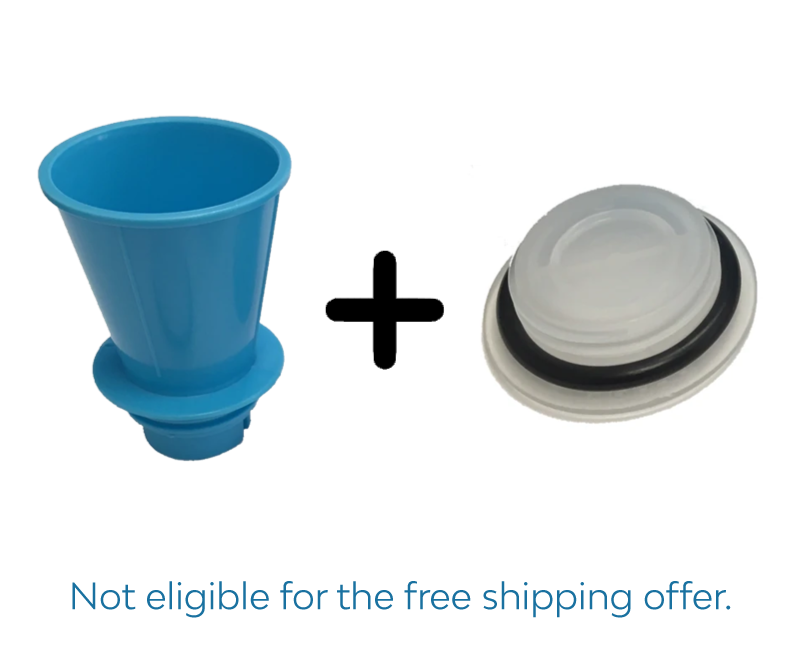 Mediflow Water Pillow - Replacement Care Pack (Funnel and Cap With O-Ring)